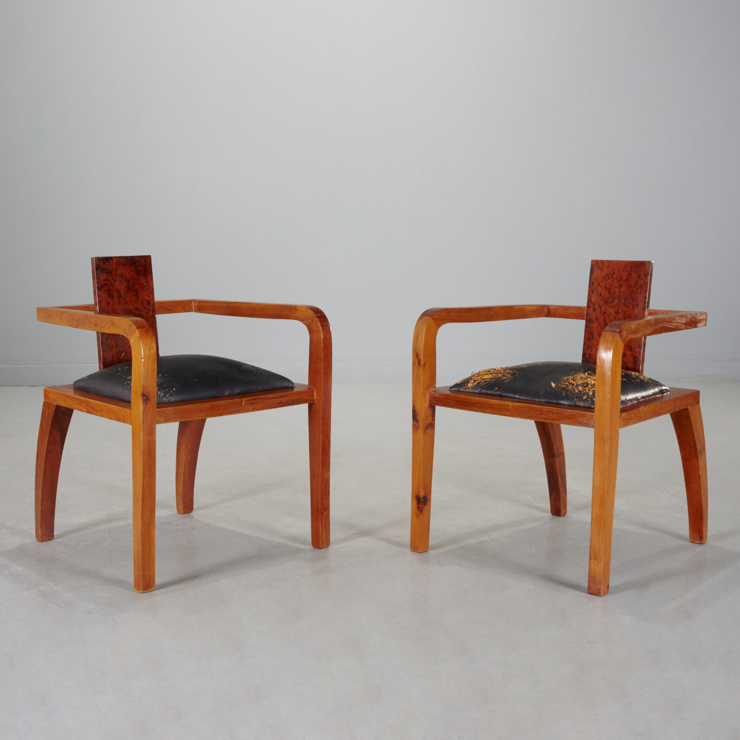 RARE PAIR ART DECO CONSTRUCTIVIST