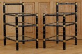 RARE PAIR FAUX BAMBOO BRONZE B