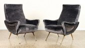 RARE PAIR ITALIAN CHAIRS MANNE