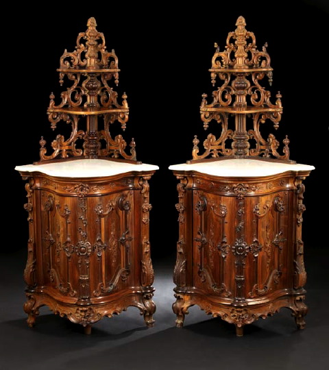 Rare Pair of American Rococo