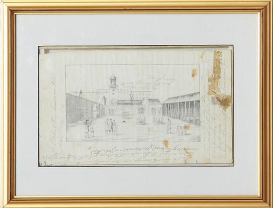 Rare pair of Civil War sketches