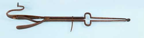 RARE PAIR OF FRENCH STEEL EMBER