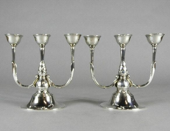 RARE PAIR OF GEORG JENSEN