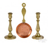 RARE PAIR OF GEORGE III BRASS
