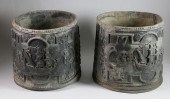 RARE PAIR OF GEORGE III LEAD G