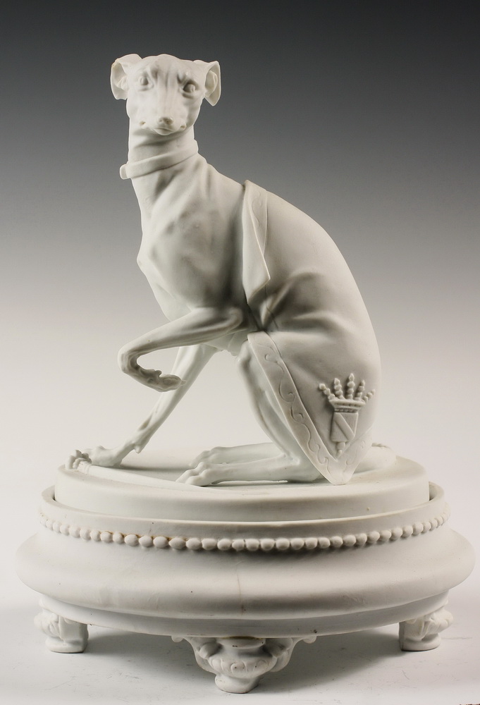 RARE PARIAN DOG JEWEL BOX - 19th