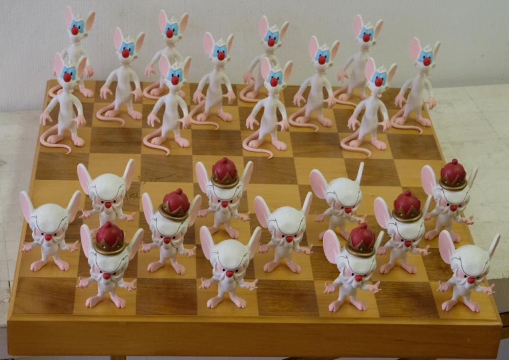RARE PINKY & THE BRAIN CHECKERS