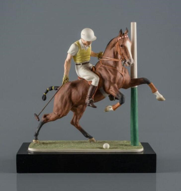 RARE PORCELAIN FIGURE OF POLO