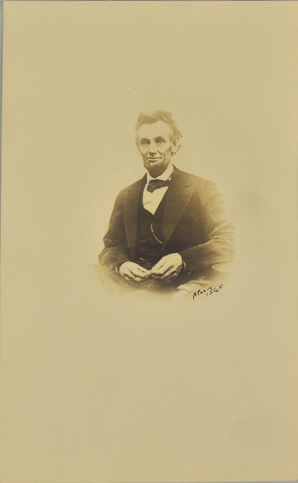 RARE PORTRAIT, LINCOLN SMILING,