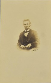 RARE PORTRAIT, LINCOLN SMILING
