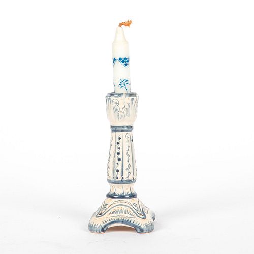 RARE PORTUGUESE CERAMIC CANDLE