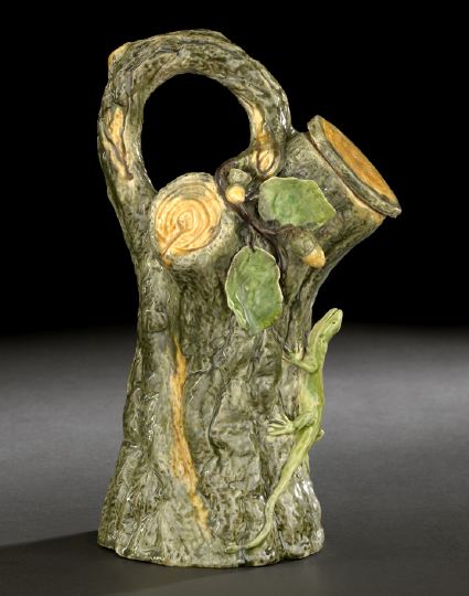 Rare Portuguese Palissy Ware "Stump