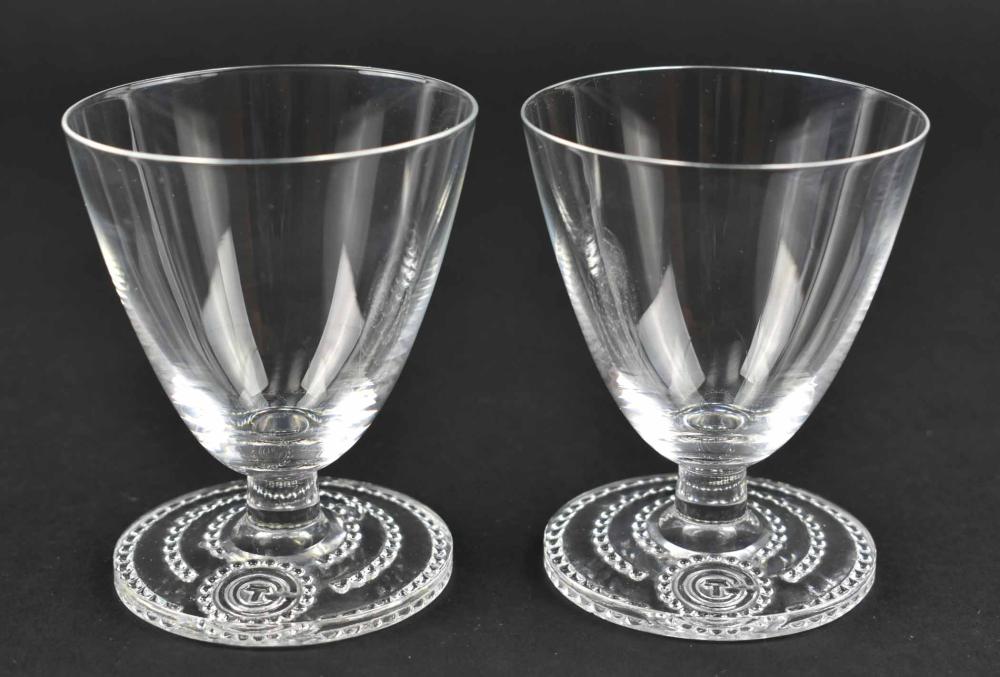 RARE PR. LALIQUE WINE GLASSES
