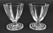 RARE PR. LALIQUE WINE GLASSES