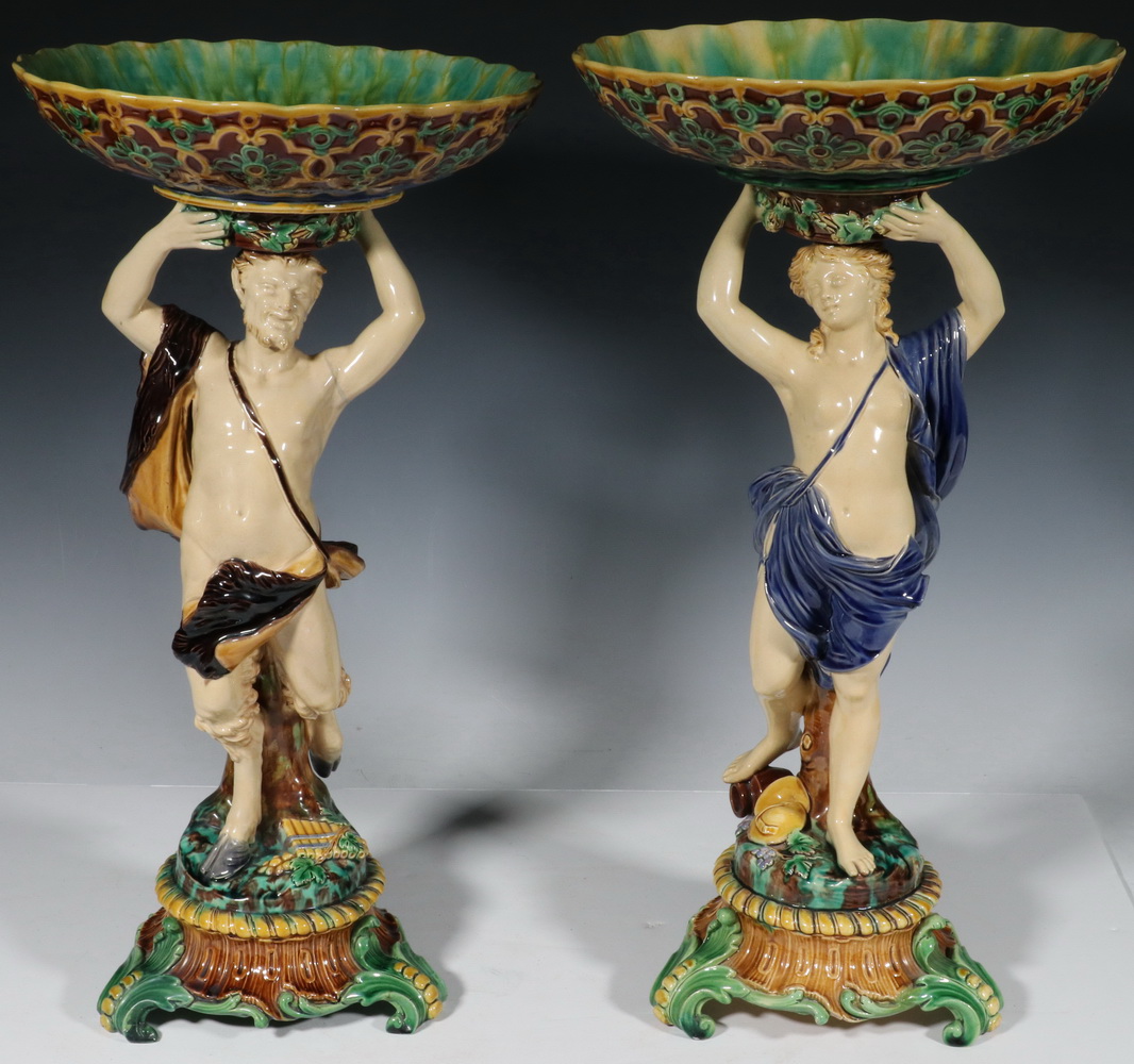 RARE PR MINTON MAJOLICA FIGURAL