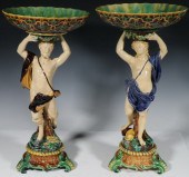 RARE PR MINTON MAJOLICA FIGURA