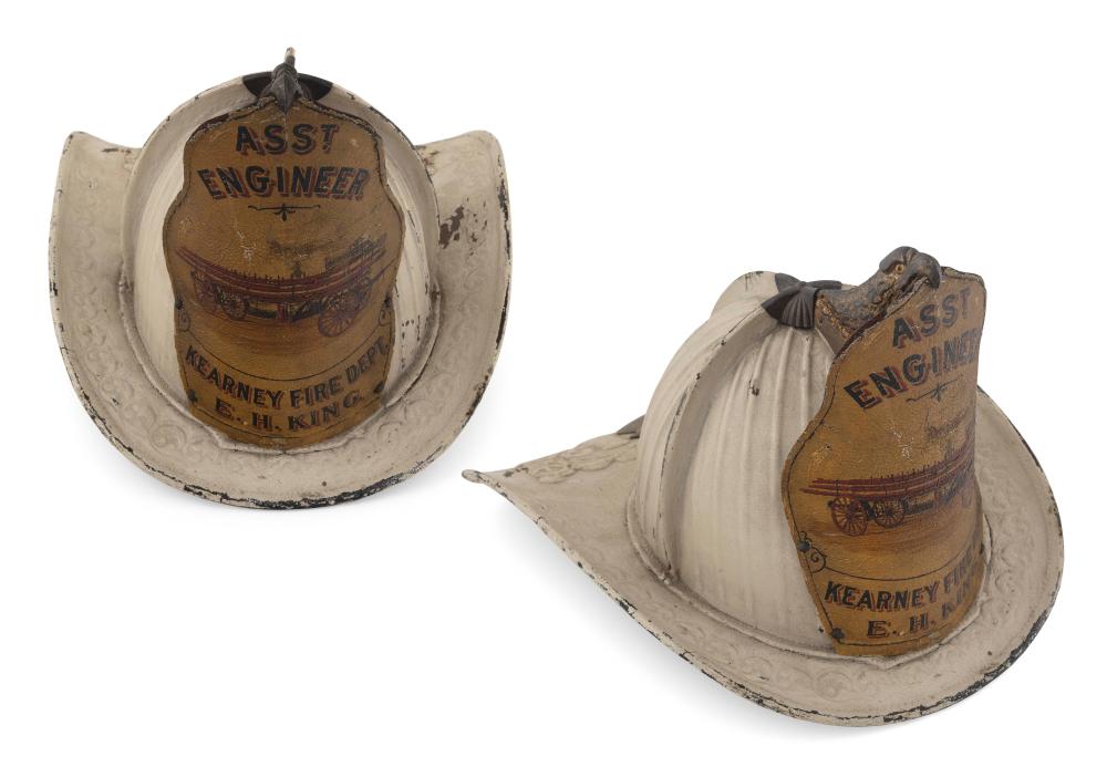RARE PRESENTATION FIRE HELMET