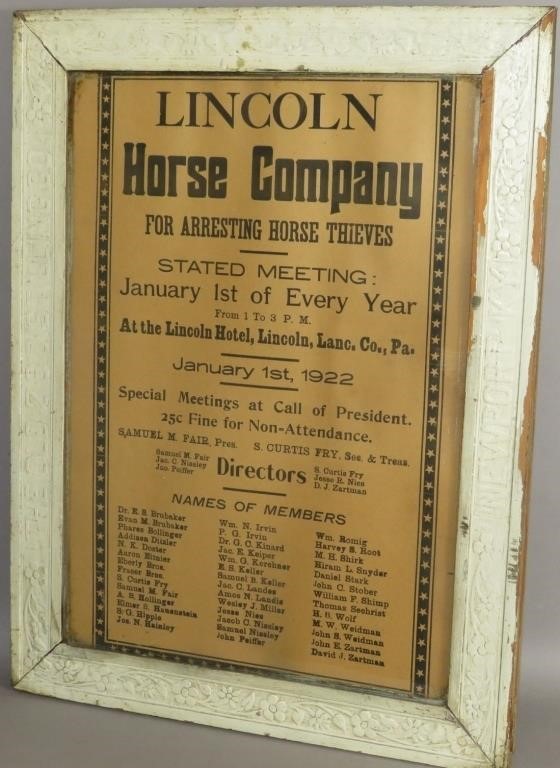 RARE PRINTED BROADSIDE FOR
