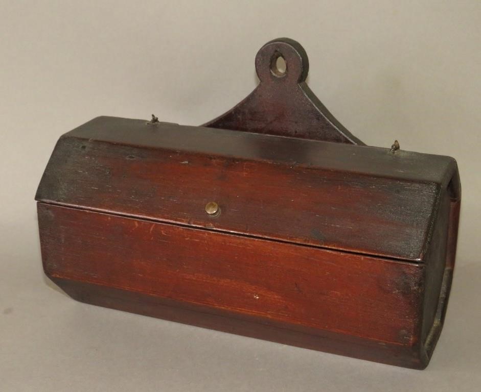 RARE RED PAINTED HANGING OCTAGON