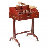 RARE REGENCY MAHOGANY SLIPPER-