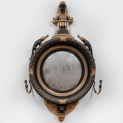 RARE REGENCY PAINTED AND