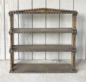 RARE REGENCY STENCILED THREE T