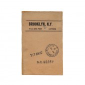 RARE RMS "TITANIC" POSTAL EPHE