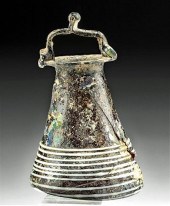 RARE ROMAN GLASS BALSAMARIUM W