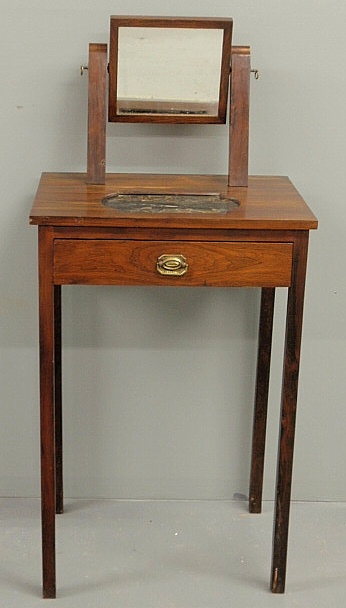 Rare rosewood shaving table 19th c.