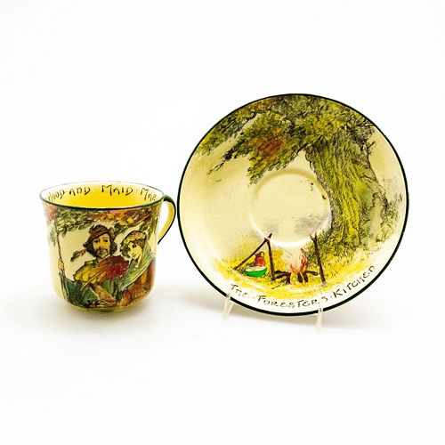 RARE ROYAL DOULTON CUP + SAUCER,