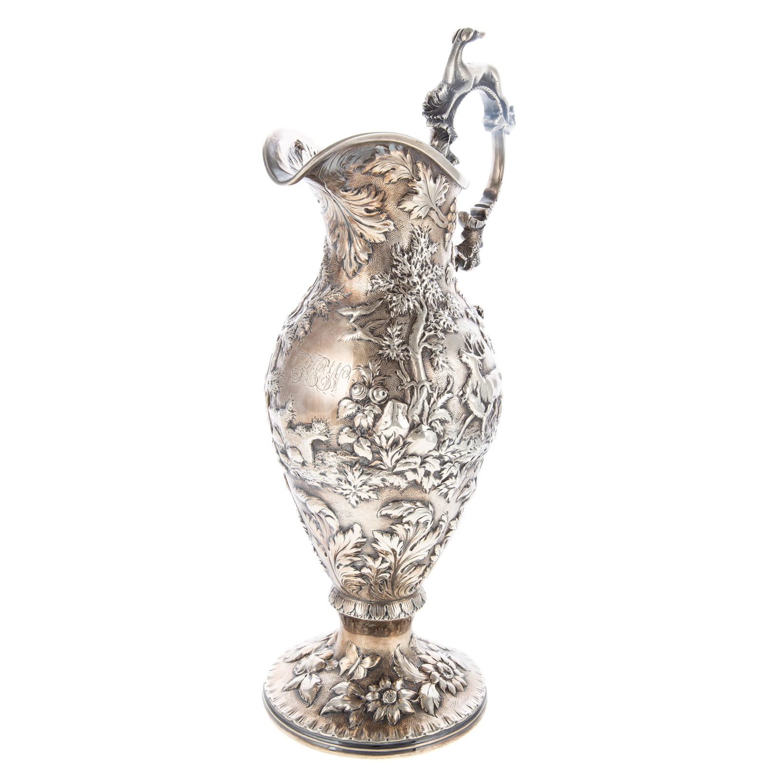 RARE S KIRK & SON STERLING REPOUSSE