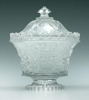 Rare Sandwich glass covered