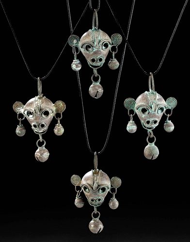 RARE SET MIXTEC SILVER BELLS -
