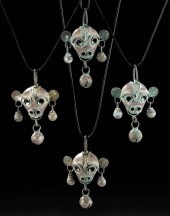 RARE SET MIXTEC SILVER BELLS -