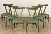 RARE SET OF 6 ITALIAN OAK DINI