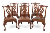 RARE SET OF SIX CHIPPENDALE SI