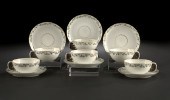 Rare Set of Six Russian Porcel