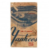 RARE SIGNED 1956 NEW YORK YANK
