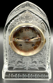 RARE SINCLAIRE CUT GLASS MANTL