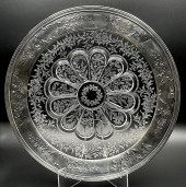 RARE SINCLAIRE CUT GLASS ROUND