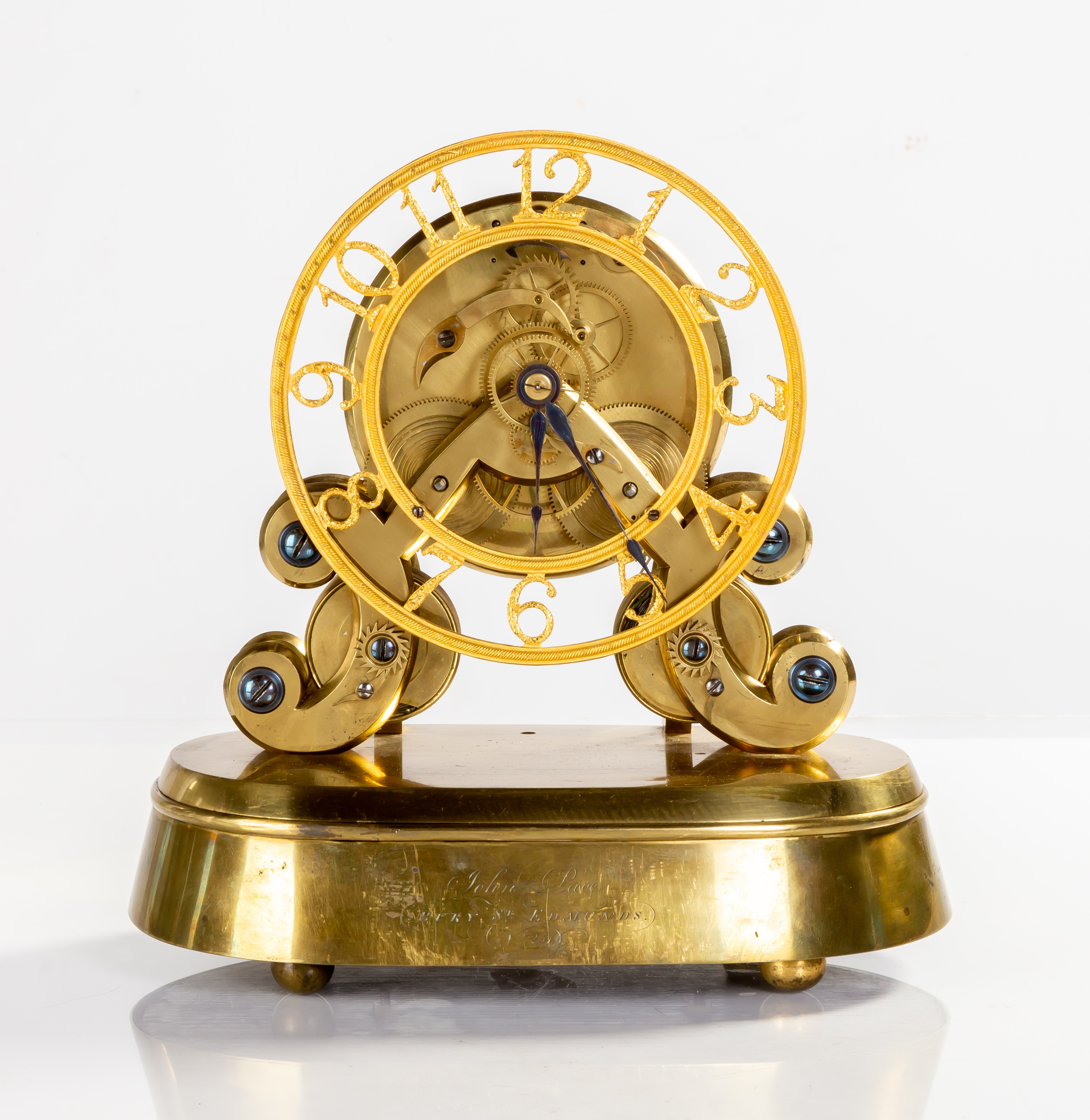 RARE SKELETON TIMEPIECE, JOHN PACE,