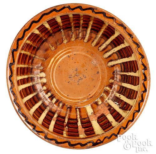 RARE SLIP-DECORATED REDWARE