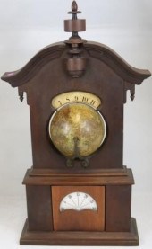 RARE SOLAR SHELF CLOCK INVENTE