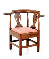 Rare Southern Chippendale waln