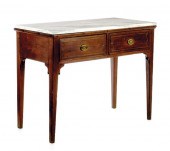 Rare Southern inlaid walnut se