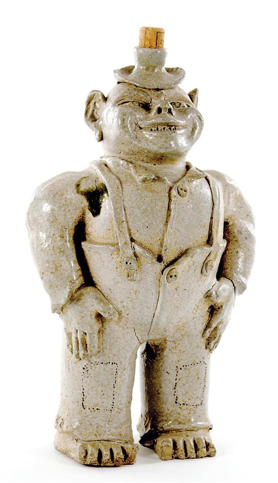 Rare Southern stoneware figural