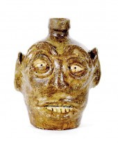 Rare Southern stoneware slave-