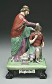 Rare Staffordshire figure, "Sa