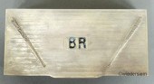 Rare sterling silver box the h