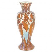 RARE STEUBEN BROWN AURENE VASE